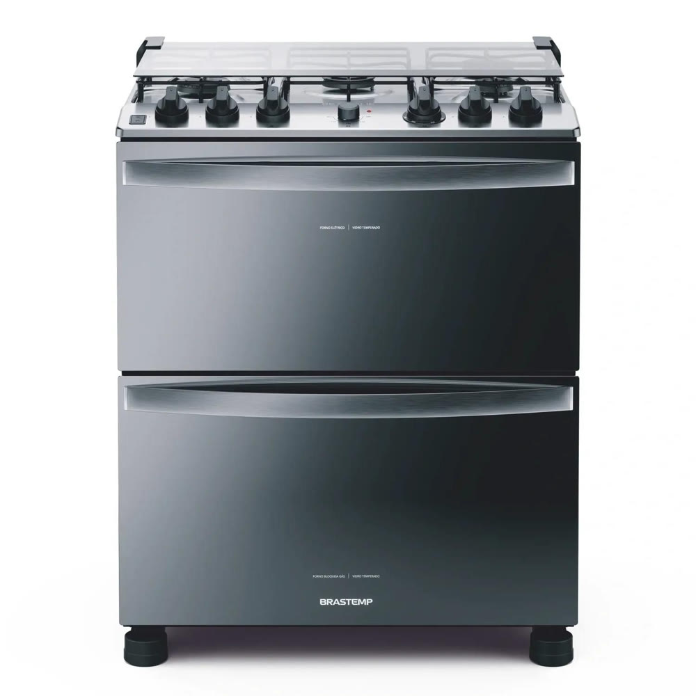 Fogão Brastemp 5 Bocas Duplo Forno